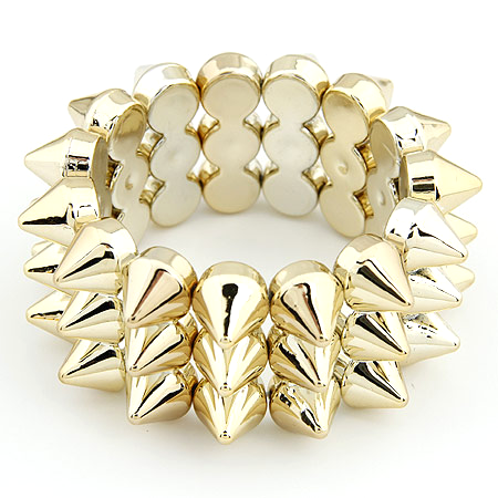 Bracelete Spikes Dourado