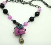 Pulseira Cogumelo Rosa